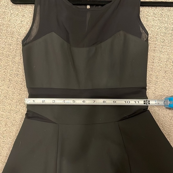 Elizabeth & James Black Fit & Flare Mesh Dress - Picture 7 of 10